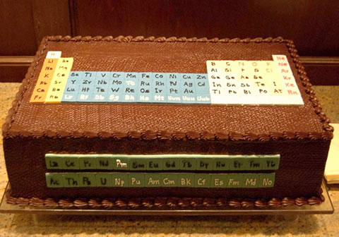 元素周期表ケーキ