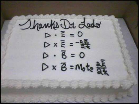 マクスウェルの方程式ケーキ